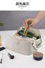 Bolsa de Maquillaje Tipo Nube de Cuero PU de Alta Calidad Transfronteriza, Estuche de Maquillaje Portátil de Gran Capacidad, Neceser de Viaje Portátil