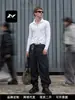 Calças Casuais Jeans Retas Masculinas e Femininas Soltas Estilo Americano Retrô Secagem Rápida Proteção Solar Amassadas Com Tubo Caimento Longo