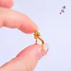 Bracelete e fecho de colar de ouro real banhado a ouro, cor ouro de areia, ouro brilhante 24K, fecho de gancho de cisne, acessórios para corrente de suéter