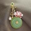 Nuevo Broche Pipa Peonía Guofeng Temperamento Femenino de Alta Gama Perla Fuyu Corsage Pin Creativo Antiguo Accesorios