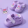 Tamancos Infantis de Verão Fofos para Meninos e Meninas, Chinelos de Banheiro Antiderrapantes, Para Uso Externo, Sandálias Fechadas para Crianças, Estilo Pai e Filho