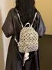 Mochila Transfronteriza Moderna Retro de Lunares Esmerilados Moda Otoño/Invierno 2026 Versátil Diaria Gran Capacidad Bolsa de Viaje