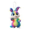 Producto Nuevo de Pascua Transfronterizo Figura Plana Acrílica Conejo Lindo Adorno para Colgar en el Coche Decoración de Navidad Acción de Gracias
