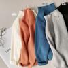 [Pronta Entrega] Novas Roupas de Outono e Inverno 2025 para Meninos, Meninos, Tricôs de Gola Alta Cor Lisa, Crianças e Bebês, Estilo Coreano e Estilo Ocidental
