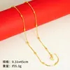 Collar de Oro Arena Joyería para Mujer, Larga Duración, Cadena de Clavícula Nicho de Alta Gama, Accesorios de Cobre de Yiwu, Cadena de Oro Imitación