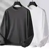 Sudadera para hombre, nuevo modelo primavera y otoño 2025, cuello redondo, corte holgado, top de otoño sin capucha, chaqueta de manga larga para adolescentes