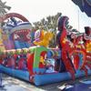 Castillo inflable comercial para niños, tobogán inflable grande para exteriores, castillo travieso, puesto cuadrado, trampolín inflable.