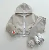 Conjunto de Sudadera Coreano Ins de Otoño para Niños Pequeños, Niños y Niñas, Sudadera con Cremallera y Pantalones Largos Conjunto de Dos Piezas, Versátil