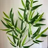 Vento Folha de Bambu Bambu Falso Novo Estilo Chinês Decoração Adereço de Fotografia Galho de Bambu Decoração de Plástico Paisagismo