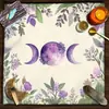 Toalha de Mesa Tarot Fase da Lua Geométrico Jogo de Cartas Tarot Tecido de Mesa Veludo