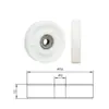 Vitrina Deslizante de Azulejos Ruedas Inferiores con Fuerte Capacidad de Carga, Duraderas y Resistentes al Desgaste, Ruedas Inferiores para Estante de Exhibición de Cerámica, Juego Completo de Guías de Aleación de Aluminio