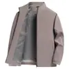 Chaqueta Nueva de Otoño 2026 con Cuello Alto para Hombre, Chaqueta Abrigo Cortavientos Casual de Negocios para Papá de Mediana Edad para Hombre