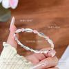 Pulsera Corazón de Lazo Plata Pura 9999 Pulsera Pang Donglai Lujo Accesible Nicho Moda Pulsera de Plata Esterlina Estilo Popular Caliente