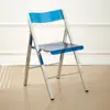 Silla Transparente Nórdica, Silla de Comedor de Lujo Ligero, Mesa de Comedor de Alta Gama de Moda para Uso Doméstico, Silla Plegable de Plástico Minimalista de Diseñador Vintage