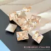 Rhinestones de Alta Calidad para Uñas con Corte de Caramelo de Hielo de Circonia Nuevo Color Rectangulares Multifacéticos Cuadrados de Ángulo Recto Rhinestones para Uñas Postizas Accesorios para Uñas
