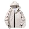Chaqueta exterior para primavera y otoño 2024, cortavientos, impermeable, ropa exterior para montañismo, transpirable, con capucha, marca de moda, chaqueta con capucha