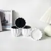 Maceta de plástico minimalista nórdica para jardinería casera, arreglo de plantas artificiales, patrón de plegado creativo, decoración DIY para bonsái
