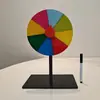 Rueda de la Fortuna para Transmisión en Vivo, Activity Prop de Enseñanza, Juego de Sorteo Borrable, Ruleta Pequeña de Escritorio