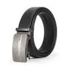 Cinturón para Hombre de Aleación de Zinc con Hebilla Automática, Cinturón de Hombre, Cinturón de Piel de Vaca de Dos Capas, Exquisito Cinturón de Pantalón de Acero Imitación