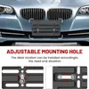 Kit de Soporte Universal para Matrícula Delantera de Coche 12x6 pulgadas Marco para Placa de Coche con 6 Tornillos y Llave