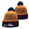 Gorro de Punto Cálido para Otoño e Invierno de la NFL para Hombres y Mujeres con Letras Bordadas de Estilo Pop y Pompón