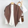 Fornecimento transfronteiriço cor sólida 90 cachecol quadrado mulheres ins estilo monocromático casual saco turbante protetor solar xale lenço decorativo atacado