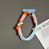Lanyard de muñeca a juego de color, funda de teléfono corta anti-pérdida, color nuevo de dopamina, alto valor de color, junta de tarjeta de color para hombres y mujeres