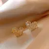 Sentido del diseño de pendientes irregulares de corazón de nicho pendientes de temperamento femenino pendientes exquisitos únicos 2024 nuevas explosiones