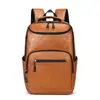 Mochila transfronteriza para hombre, cuero genuino vintage, gran capacidad, multifuncional, mochila casual para viajes, para ir al trabajo, transfronteriza
