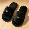 Chinelos de pelúcia de algodão femininos para uso doméstico, adequados para primavera, outono e todas as estações, chinelos de chão internos confortáveis, leves e convenientes