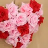 Corona de Corazón del Día de San Valentín Colgador de Puerta Decoración de Escena de Fiesta de Propuesta de Matrimonio Decoración de Corona en Forma de Corazón del Día de San Valentín