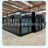 Exportación transfronteriza de casas prefabricadas móviles de contenedores expandibles plegables de doble ala, a prueba de fuego certificado por el fabricante 1332 cm gris tres en uno