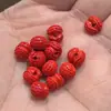 Arena roja cinabrio cruda mundo rico cuentas sueltas DIY caparazón de tortuga pulsera de cuentas de arena roja material accesorios hechos a mano venta al por mayor
