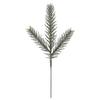 Agulha de pinho de plástico de Natal simulação planta verde três pontas de galho de pinheiro simulação flor guirlanda de árvore de Natal com enfeites decorativos atacado
