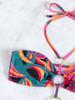 Nuevo bikini sexy europeo y americano con cordones para damas, traje de baño de una pieza al por mayor en stock, traje de baño de comercio exterior transfronterizo