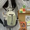 Bolso bandolera transfronterizo de nuevo color, de gran capacidad, con bloques de color, versátil, para botella de agua, senderismo al aire libre, ciclismo, camping, mochila casual, bolso de pecho