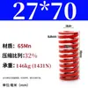Mola helicoidal de compressão de fio plano forte retangular padrão japonês para molde de alta temperatura vermelha 65mn TM spring SWM carga 6