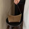Bolso hobo de mezclilla azul vintage para mujer 2026 nuevo nicho patchwork de un solo hombro color block tipo almohada versión coreana