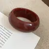 Pulsera Cuadrada Ovalada con Resina Difuminada, Diseño de Moda de Nicho, Pulsera de Alta Gama, Simple Elegante, Accesorio Versátil para la Mano