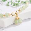 Presente de Tanabata Pingente de Cereja Fofo Pulseira de Jade Hetian Design Nicho Ouro 14K Pulseira Feminina Verão Combina com Tudo