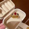 Anel de prata esterlina S925 estilo tribunal vintage ouro esmalte bambu anel feminino nicho anel de dedo de alta qualidade novo anel estilo chinês