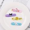 Bonita película acrílica de Sanrio con dibujos animados, pinza para el pelo DIY, flequillo, pinza lateral para el pelo roto, accesorios