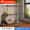 Jaula para Gatos Villa para Gatos Casera Extra Grande Espacio Libre Casa con Inodoro Tres Pisos Casa para Gatos Adultos Nido para Gatos Interior
