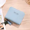 Carteira de Moedas Curta Multifuncional Exquisita e Durável com Zíper Simples, Porta-Cartões, Nova, Compacta, para Estudantes, Feminina, Volkswagen