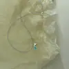 Collar de Flor de la Fortuna con Cuentas/Collar con Colgante de Flor de la Fortuna Apilado con Colgante de Corazón Fresa