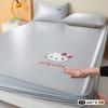 Tapete de Seda de Hielo para Niñas Lavable a Máquina Tapete de Verano Acondicionador de Aire Tapete Suave Juego de Tres Piezas 2025 Nuevo Tapete de Verano de Dibujos Animados