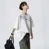 Camiseta de Verano Corta con Bordado Fresco Estilo Americano, Marca de Moda, Diseño High Street, Top Casual Holgado para Parejas