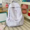 Mochila de cuadros simple estilo coreano, casual y versátil, ligera, adecuada para estudiantes de secundaria, para la escuela, ir al trabajo y viajar