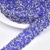 Fabricante de diamantes de imitación de resina de 1,5/3 cm con adhesivo termofusible, diamantes de imitación para zapatos, bolsos, ropa, cadena de diamantes.