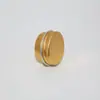 Lata Redonda Pequeña de Aluminio de 10 ml Color Dorado con Rosca 35*18 para Aceite Refrigerante, Empaque de Velas, Lata de Aluminio, Caja Selladora para Muestras